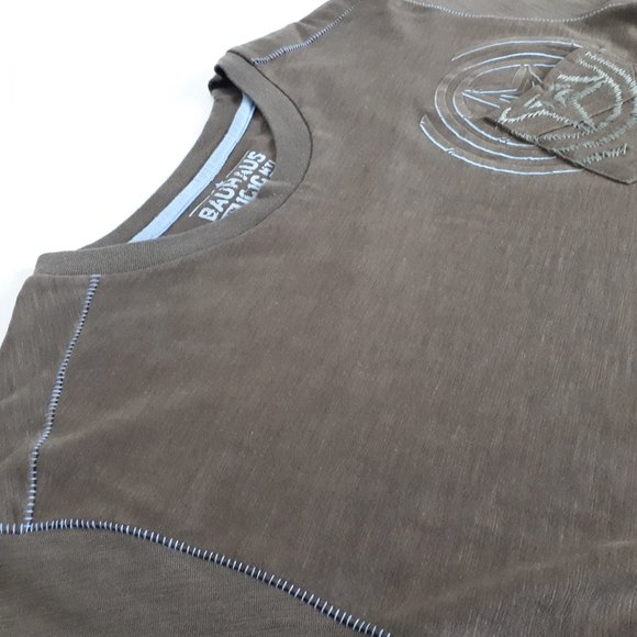 Bauhaus Vintage Olive Green Graphic T-shirt - Picture 3 of 14